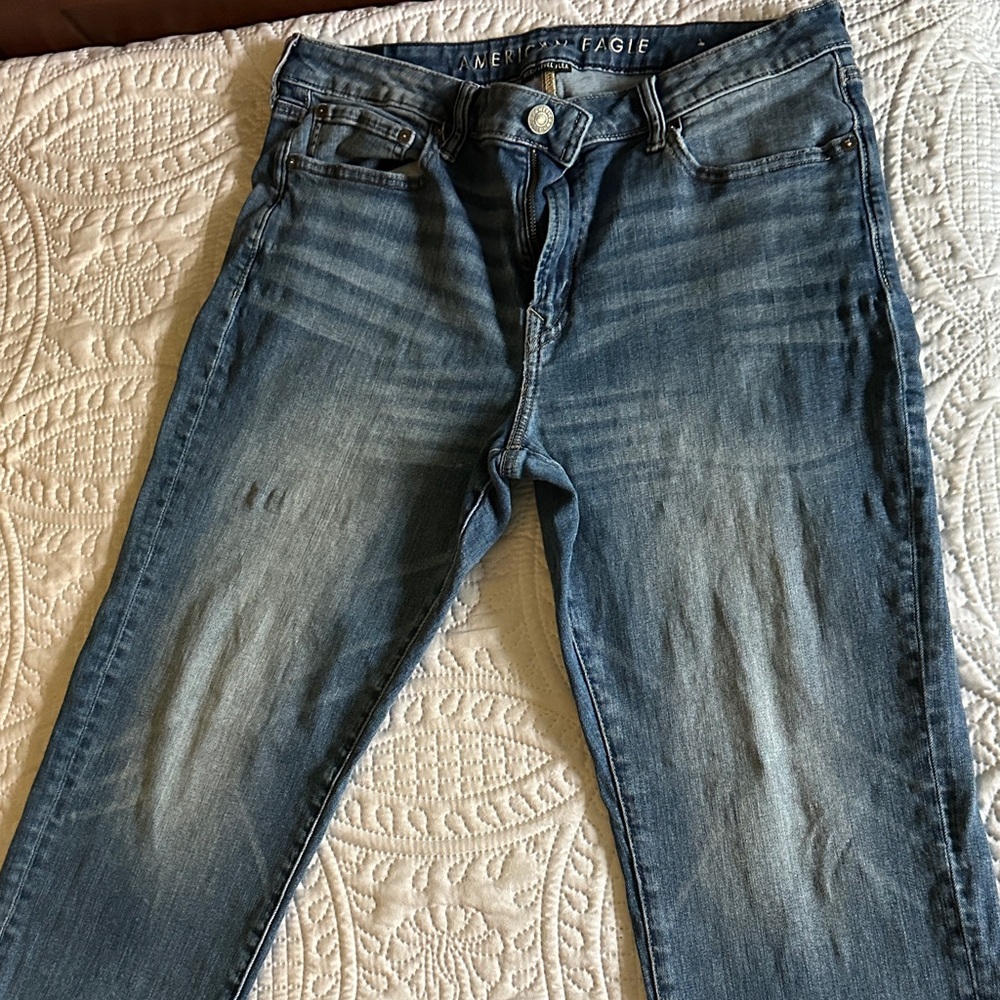 American Eagle Outfitters Men's Straight Blue Jeans